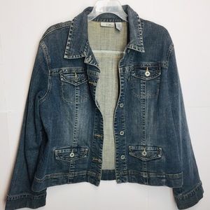 CHICOS PLATINUM DENIM JACKET Plus Size 2